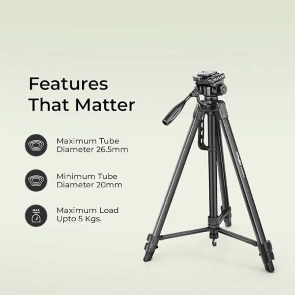 DIGITEK® (DTR 550 LW) 67 Inch Foldable Tripod Stand - Image 5