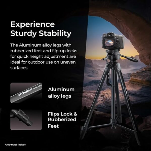 DIGITEK® (DTR 550 LW) 67 Inch Foldable Tripod Stand - Image 4