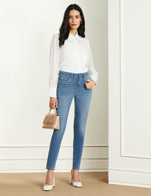 Symbol Premium Women's Skinny 4-Way Stretch Jeans (Mid Rise | Ankle Length | Desk-to-Dinner) - Image 2