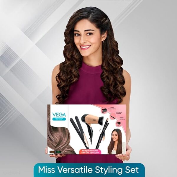 Vega Miss Dazzle Styling Set for Women, Hair Straightener - Image 2