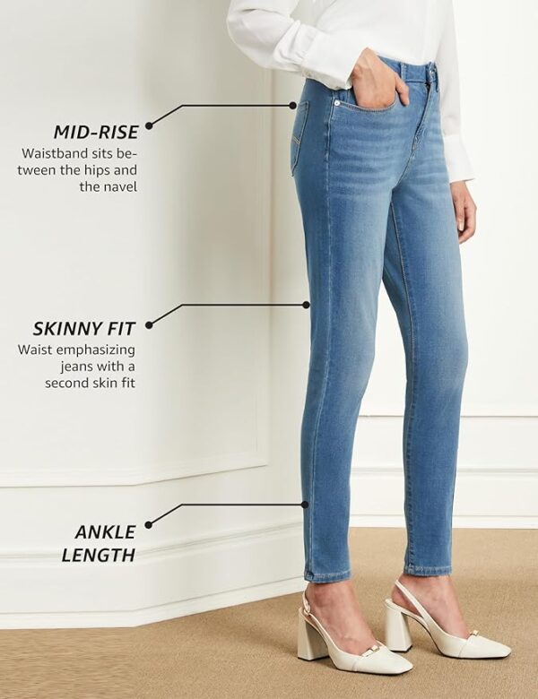 Symbol Premium Women's Skinny 4-Way Stretch Jeans (Mid Rise | Ankle Length | Desk-to-Dinner) - Image 5